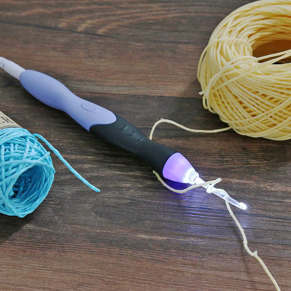 Aiguilles à tricoter éclairées USB 9 en 1 pour le crochet