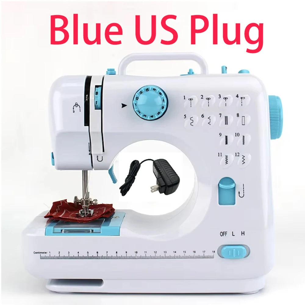 12 Stitches Household Sewing Machine Presser Foot Overlock Machines Portable Electric Foot Pedal Clothes Stitch