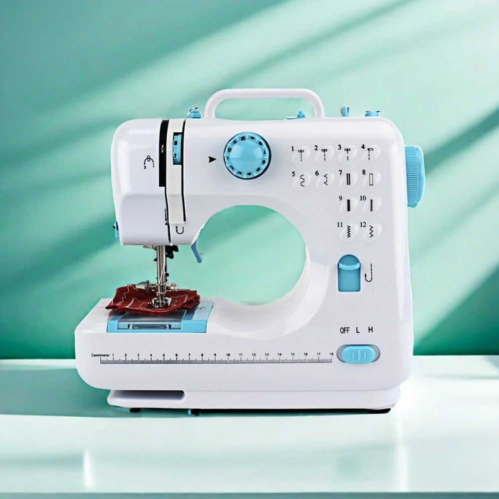 12 Stitches Household Sewing Machine Presser Foot Overlock Machines Portable Electric Foot Pedal Clothes Stitch