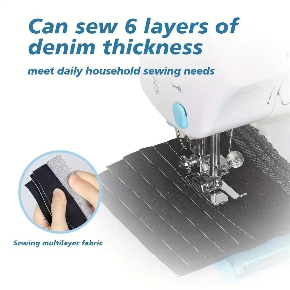 12 Stitches Household Sewing Machine Presser Foot Overlock Machines Portable Electric Foot Pedal Clothes Stitch