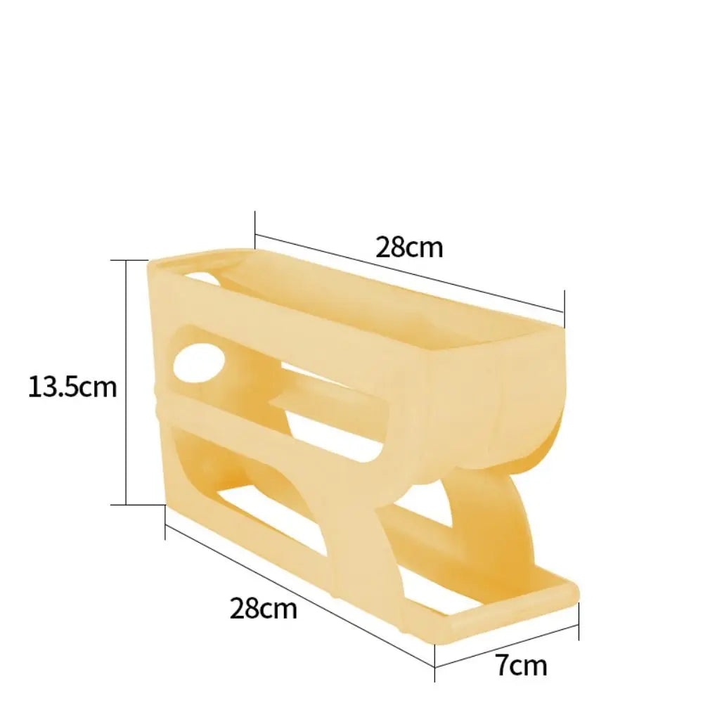 Rodillo automático para huevos de 3 capas/4 capas, nuevo estante para huevos dedicado para cocina doméstica, organizador de huevos de gran capacidad para ahorrar espacio