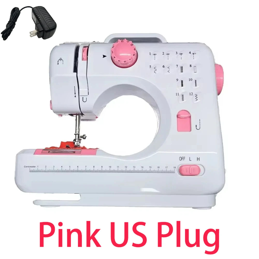 12 Stitches Household Sewing Machine Presser Foot Overlock Machines Portable Electric Foot Pedal Clothes Stitch