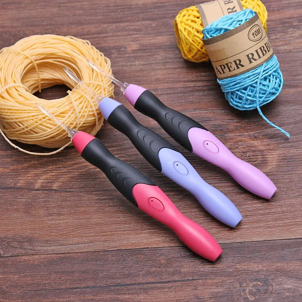 Aiguilles à tricoter éclairées USB 9 en 1 pour le crochet